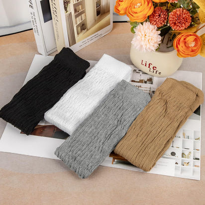 LunaLoom™ 4-Pair Soft Knit Slouch Socks — Cozy Knee-High Scrunch Set