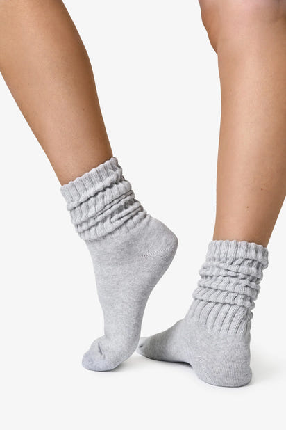 LunaLoom™ 4-Pair Soft Knit Slouch Socks — Cozy Knee-High Scrunch Set