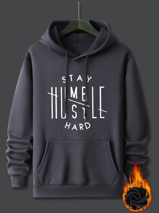 Stay Humble & Hustle Print Hoodie